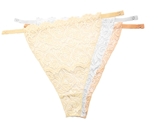 Neutral - FULL LACE (811) Set of 3 [White - Creme - Nude] 
